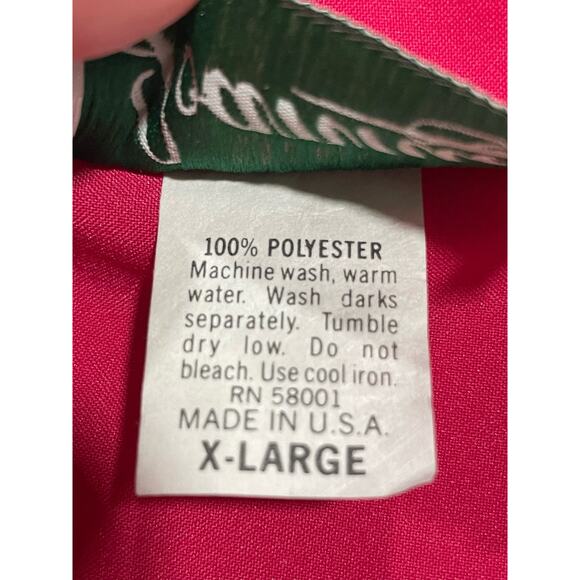 NWT VTG Joanna Shirt Women's XL Collared Long Sleeve Button Up Top pink US Made - Picture 9 of 9